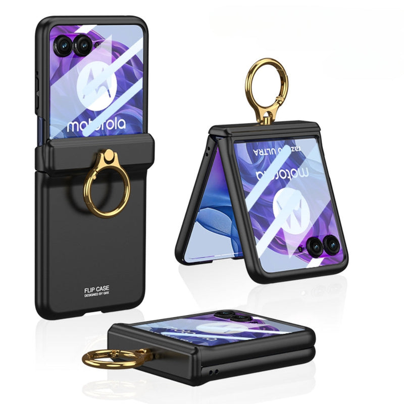 Chargez l&#39;image dans la visionneuse de la galerie, [With Ring Stand] Motorola Razr 50/Ultra - Magnetic Hinge Shockproof Phone Case
