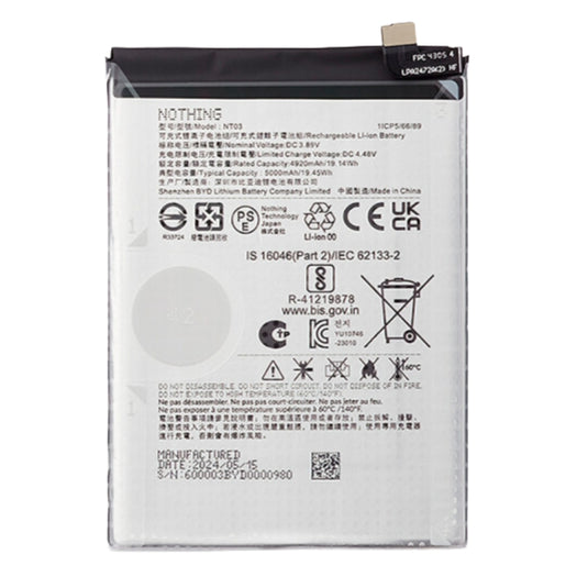 [NT03] Nothing Phone (2a) (A142)- Replacement Battery