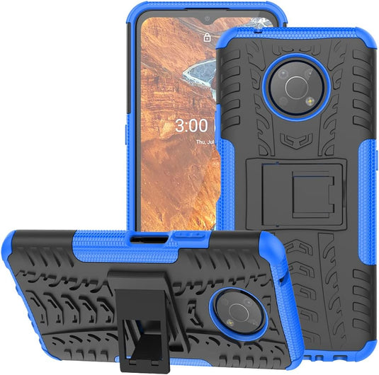 Nokia G300 - Shield With Kickstand Hard PC Back Cover Soft TPU Dual Layer Protection Case