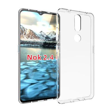 Nokia 2.4 - AirPillow Cushion Transparent Soft Clear TPU Four Corners Protective Case