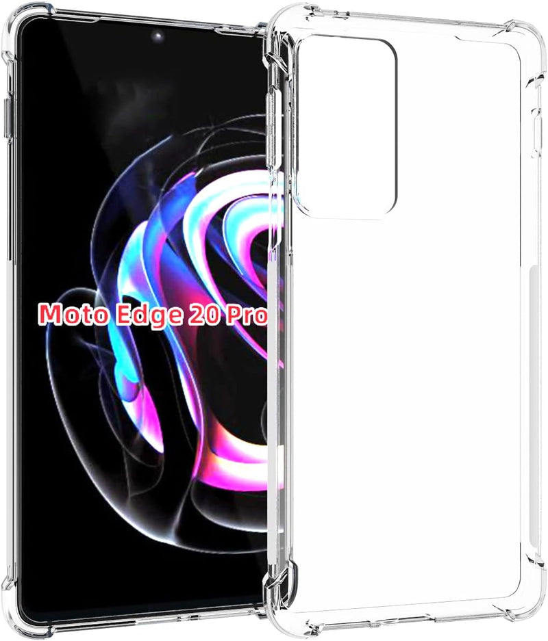 Cargue la imagen en el visor de la galería, Motorola Moto Edge 20 Pro - AirPillow Cushion Transparent Soft Clear TPU Four Corners Protective Case
