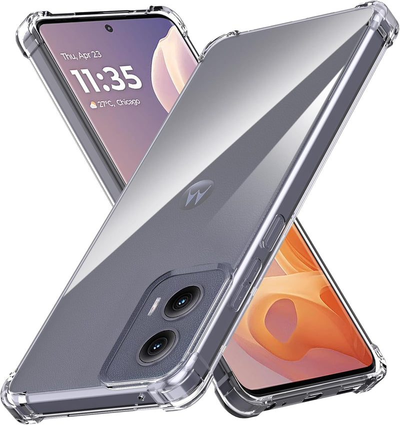 Cargue la imagen en el visor de la galería, Motorola Moto G85 5G/S50 Neo - AirPillow Cushion Transparent Soft Clear TPU Four Corners Protective Case
