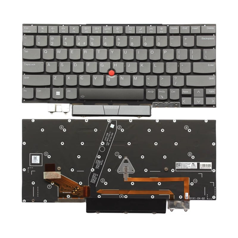 Cargue la imagen en el visor de la galería, Lenovo ThinkPad X1 Carbon Gen 10 21CB 21CC (Year 2022) - Keyboard With Back Light US Layout Replacement Parts - Polar Tech Australia
