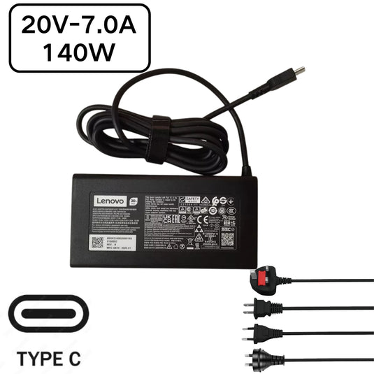 [20V-7.0A/140W][Type C] Lenovo IdeaPad Pro 5 Lenovo Slim Pro 7 Laptop AC Power Supply Adapter Charger