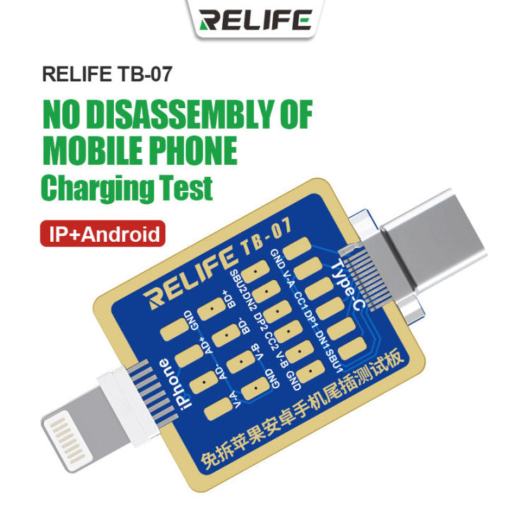 Cargue la imagen en el visor de la galería, [TB-07] RELIFE Disassembly-Free IP Android Phone Charge Interface Test Board - Polar Tech Australia
