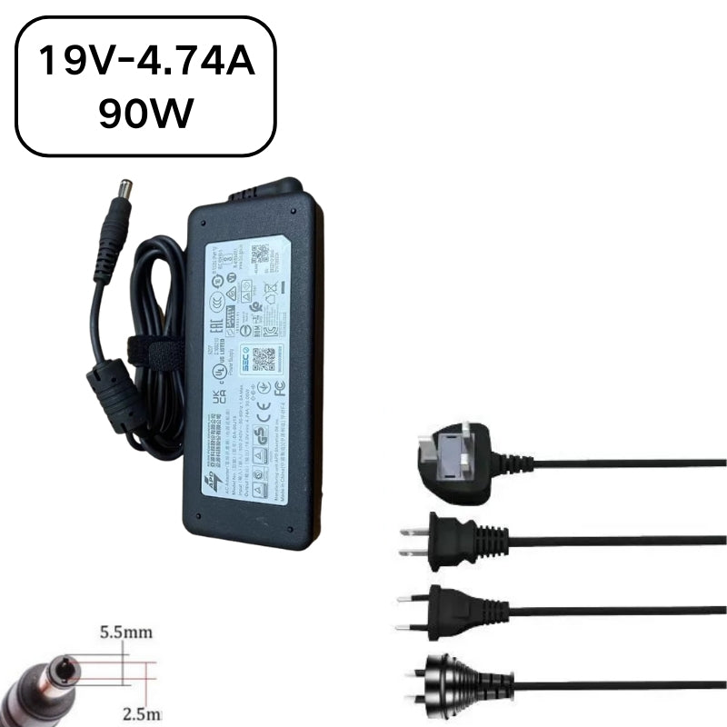 Load image into Gallery viewer, [19V-4.74A/90W][5.5x2.5] Gigabyte Q1432A Laptop AC Power Supply Adapter Charger
