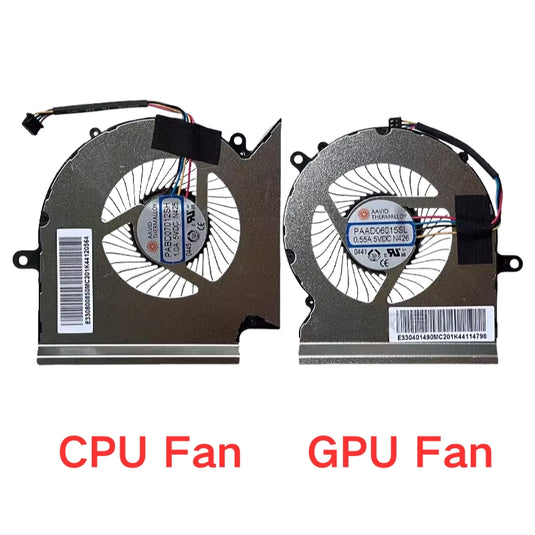 MSI GL65 GE65 GP65 WE65 ‎GL65 MS-16U7 16U5 16U1 Series - Laptop CPU & GPU Cooling Fan