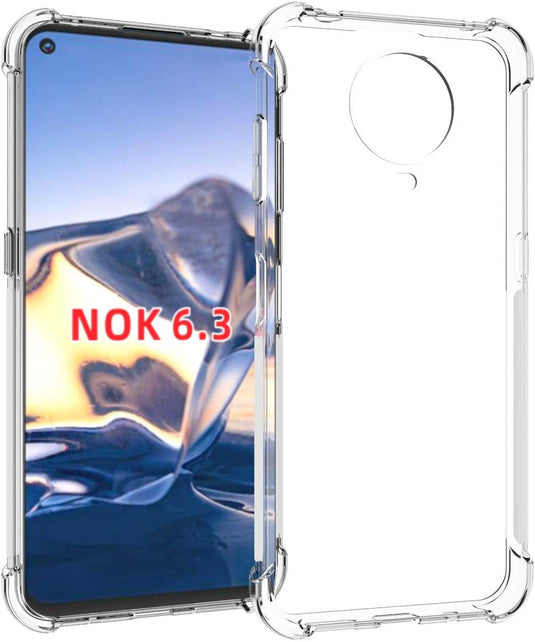 Nokia 6.3/G10/G20 - AirPillow Cushion Transparent Soft Clear TPU Four Corners Protective Case