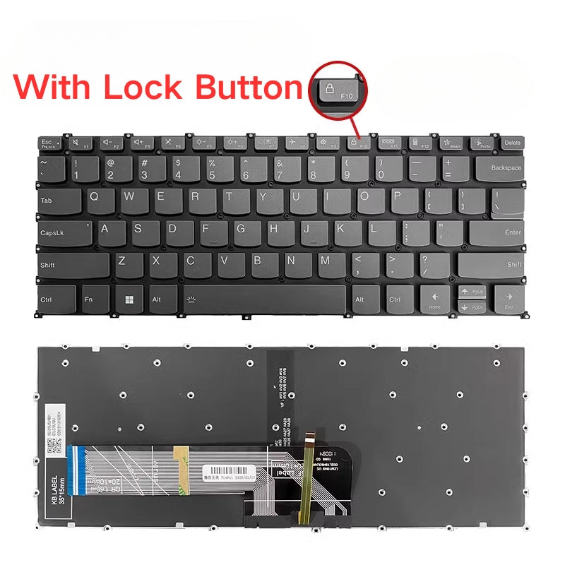 Cargue la imagen en el visor de la galería, Lenovo ideaPad 5 Pro 14ITL6 14ACN6 - Keyboard With Back Light US Layout Replacement Parts
