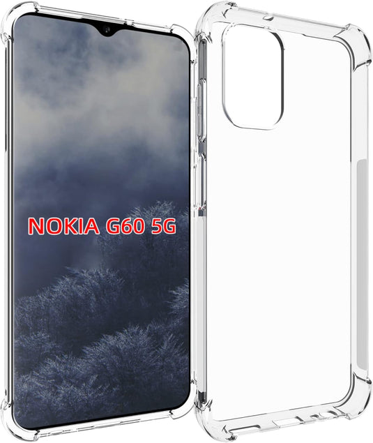 Nokia G60 - AirPillow Cushion Transparent Soft Clear TPU Four Corners Protective Case