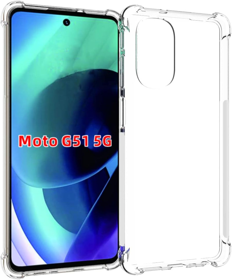 Load image into Gallery viewer, Motorola Moto G51 5G - AirPillow Cushion Transparent Soft Clear TPU Four Corners Protective Case
