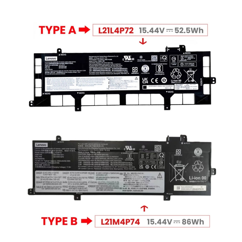 Chargez l&#39;image dans la visionneuse de la galerie, [L21D4P72] Lenovo ThinkPad P16S GEN 1 - Replacement Battery - Polar Tech Australia
