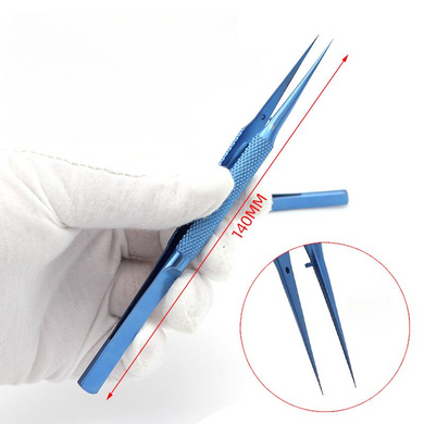 YCS Repair Flyline Tweezers – Titanium Alloy Fine Tip Straight & Bent Tweezers (140mm)