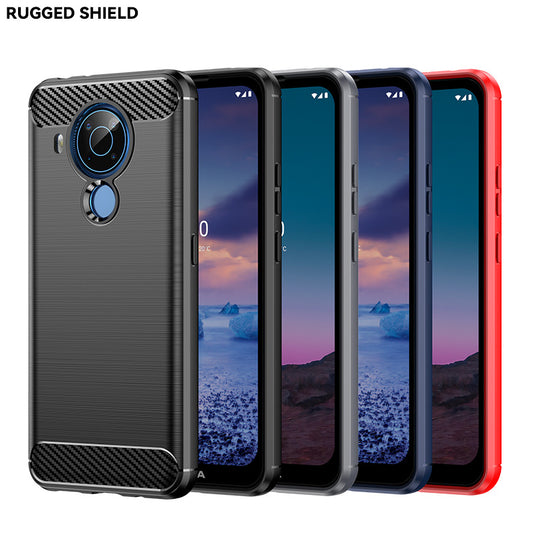 Nokia 5/5.1/5.1 Plus (X5)/Nokia 5.3/Nokia 5.4 - Shield Shockproof Rugged Heavy Duty Case With 2PC 9HD Tempered Glass Screen Protector