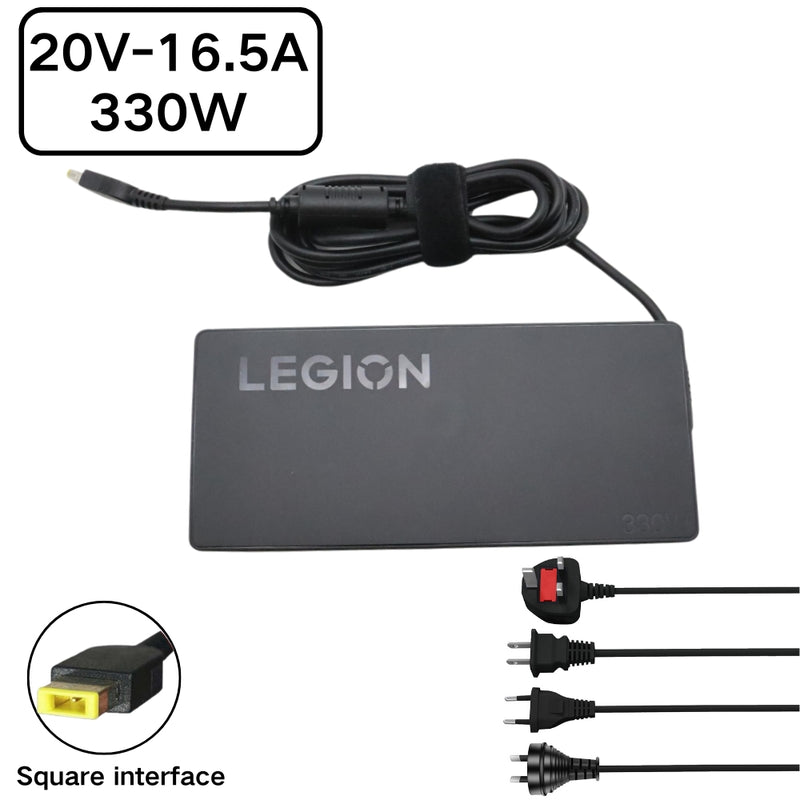 Chargez l&#39;image dans la visionneuse de la galerie, [20V-16.5A/300W][Yellow Square] Lenovo Legion Pro 7 16IRX8H 9 16IRX8 Laptop AC Power Supply Adapter Charger
