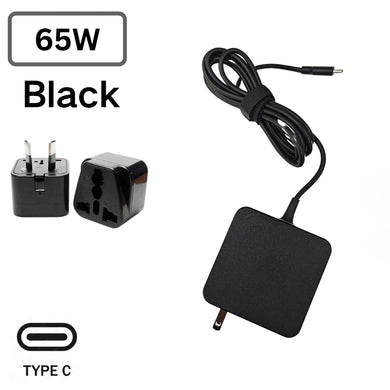 [65W][Type-C] Universal Apple MacBook Lenovo ASUS DELL XPS LG  Laptop AC Wall Travel Charger Travel Adapter - Polar Tech Australia