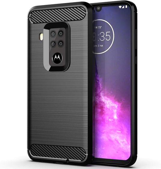 Motorola Moto One zoom - Shield Shockproof Rugged Heavy Duty Case  With 2PC Tempered Glass Screen Protector