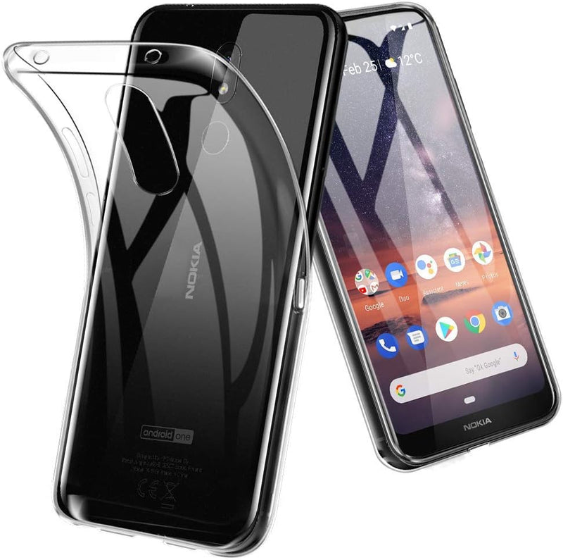 Load image into Gallery viewer, Nokia 3.2 - AirPillow Cushion Transparent Soft Clear TPU Four Corners Protective Case With 2PC 9HD Tempered Glass Screen Protector
