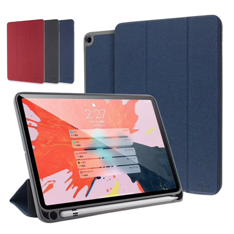 Load image into Gallery viewer, Apple iPad 7th(2019)/iPad 8th(2020)/iPad 9th(2021) 10.2&quot; &amp; Air 3 &amp; Pro 2 10.5“ Mutural Smart Stand PU Leather Business Style Case
