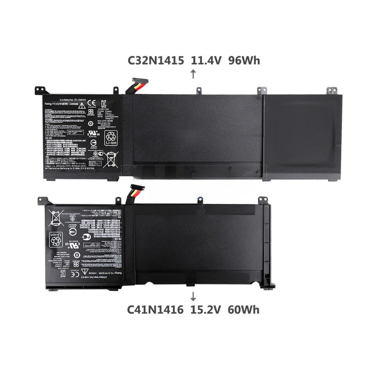 Cargue la imagen en el visor de la galería, [C32N1415] ASUS ZenBook Pro UX501 Rog G501 N501 0B200-01250100 C41N1416 Replacement Battery - Polar Tech Australia
