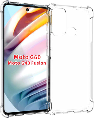 Motorola Moto G60 - AirPillow Cushion Transparent Soft Clear TPU Four Corners Protective Case