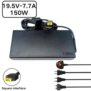 [19.5V-7.7A/150W][Yellow Square] Lenovo Yoga AIO 7-27ARH6 IdeaCentre AIO 5-24IOB6 AC Power Supply Adapter Charger