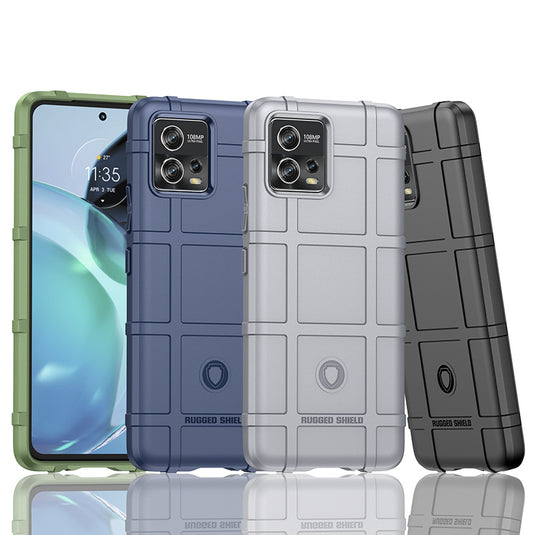 Motorola Moto G72 - Shield Shockproof Rugged Heavy Duty Case With 2PC Tempered Glass Screen Protector