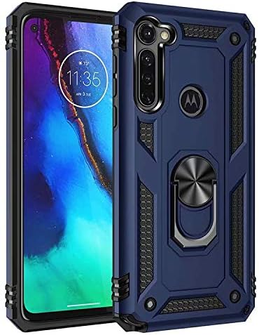 Chargez l&#39;image dans la visionneuse de la galerie, [Magnetic Ring Kickstand] Motorola Moto G Stylus - Shield Shockproof Rugged Heavy Duty Case
