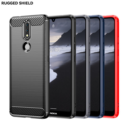 Nokia 3/3.1/3.1 A/3.1 C/3.1 Plus/3.2/3.3 - Shield Shockproof Rugged Heavy Duty Case With 2PC 9HD Tempered Glass Screen Protector