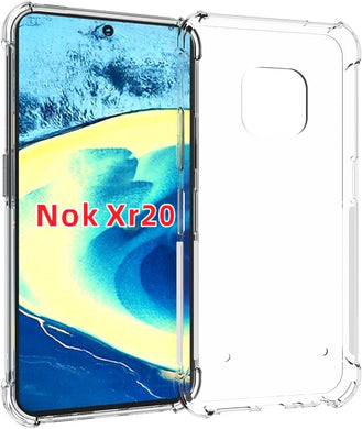 Nokia XR20 - AirPillow Cushion Transparent Soft Clear TPU Four Corners Protective Case