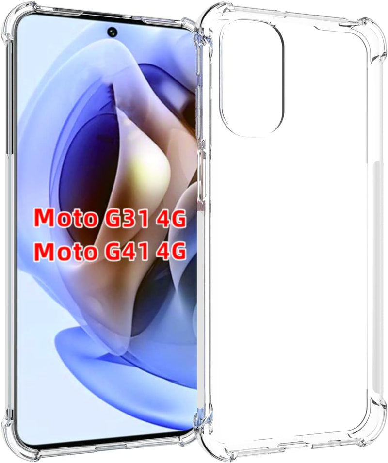 Chargez l&#39;image dans la visionneuse de la galerie, Motorola Moto G41 - AirPillow Cushion Transparent Soft Clear TPU Four Corners Protective Case
