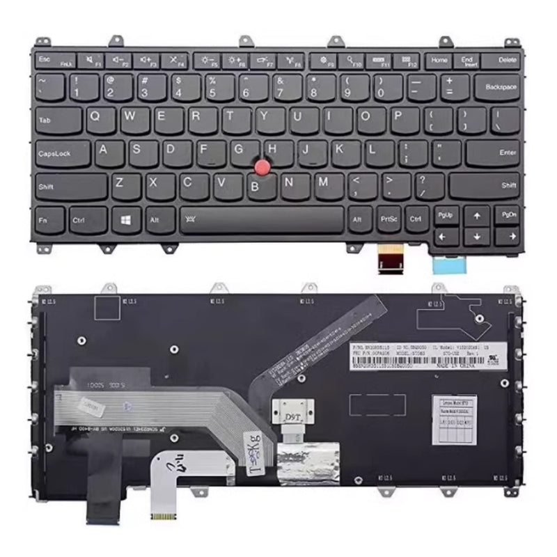 Chargez l&#39;image dans la visionneuse de la galerie, Lenovo Yoga X380 Yoga 2-In-1 - Keyboard With Back Light US Layout Replacement Parts - Polar Tech Australia
