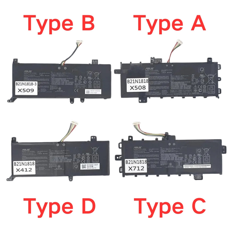 Cargue la imagen en el visor de la galería, [B21N1818 &amp; B21N1818-3] ASUS VivoBook 14 X409 VivoBook 15 X512 VivoBook 17 X712 - Replacement Battery - Polar Tech Australia
