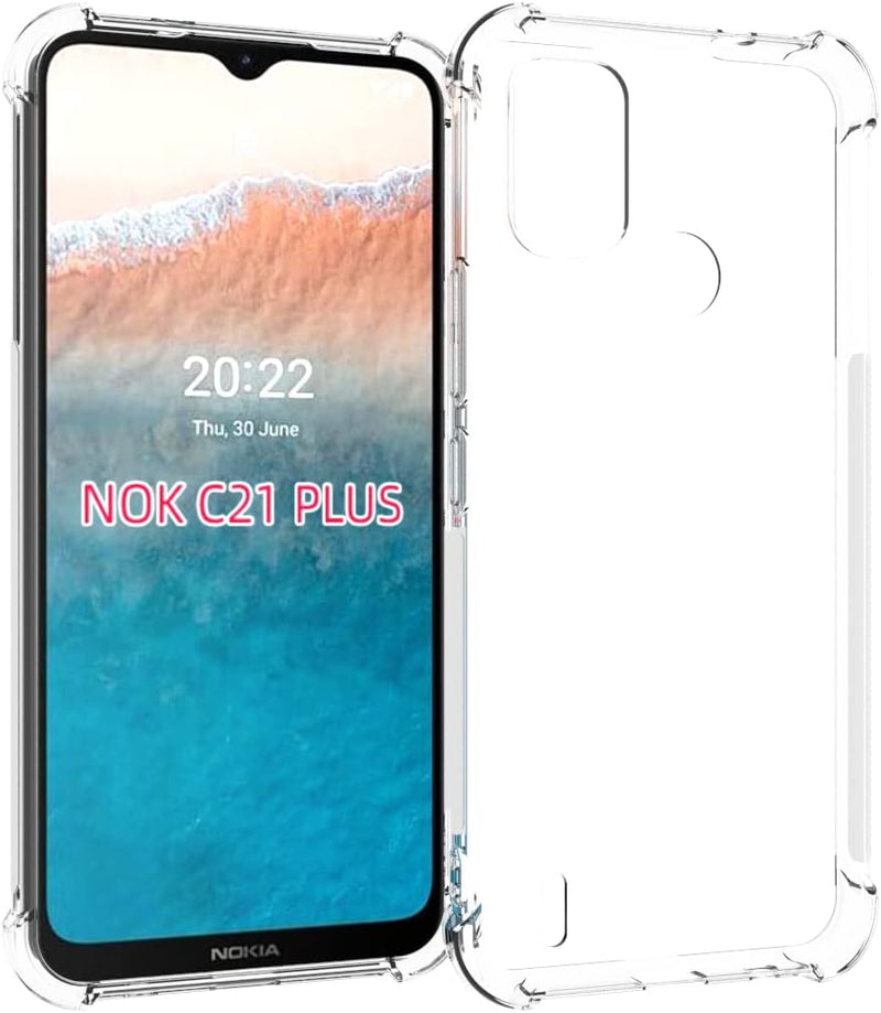 Load image into Gallery viewer, Nokia C21 Plus - AirPillow Cushion Transparent Soft Clear TPU Four Corners Protective Case
