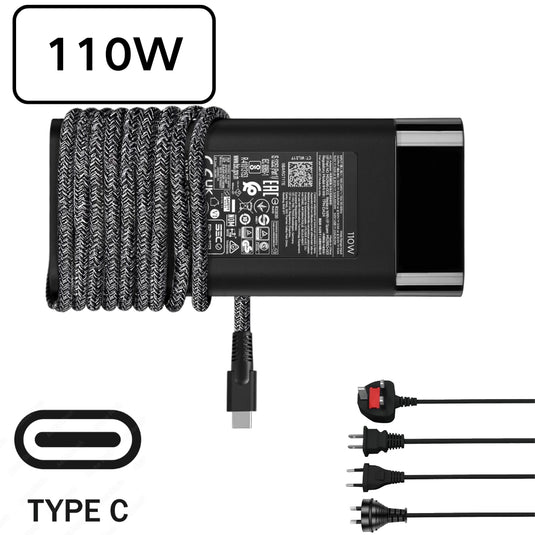 [110W][Type C] HP Elite Dragonfly Laptop AC power Supply Adapter Charger