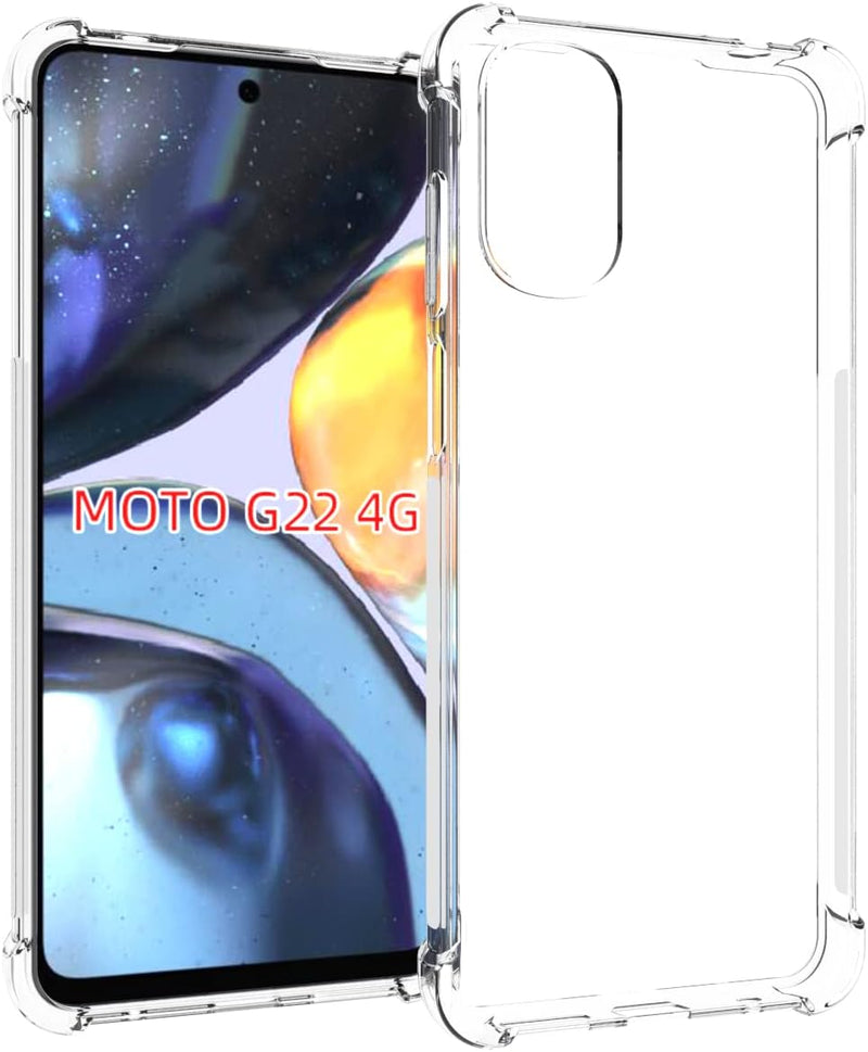 Load image into Gallery viewer, Motorola Moto G22 - AirPillow Cushion Transparent Soft Clear TPU Four Corners Protective Case
