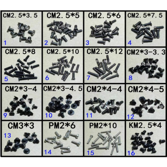 [Universal] Lenovo ASUS Acer Toshiba Dell HP Sony - Laptop Screws Set With Box Packaging