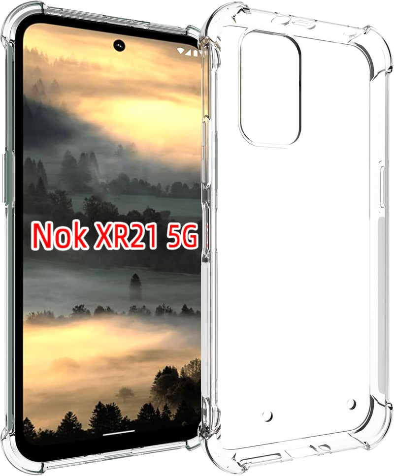 Cargue la imagen en el visor de la galería, Nokia XR21 - AirPillow Cushion Transparent Soft Clear TPU Four Corners Protective Case
