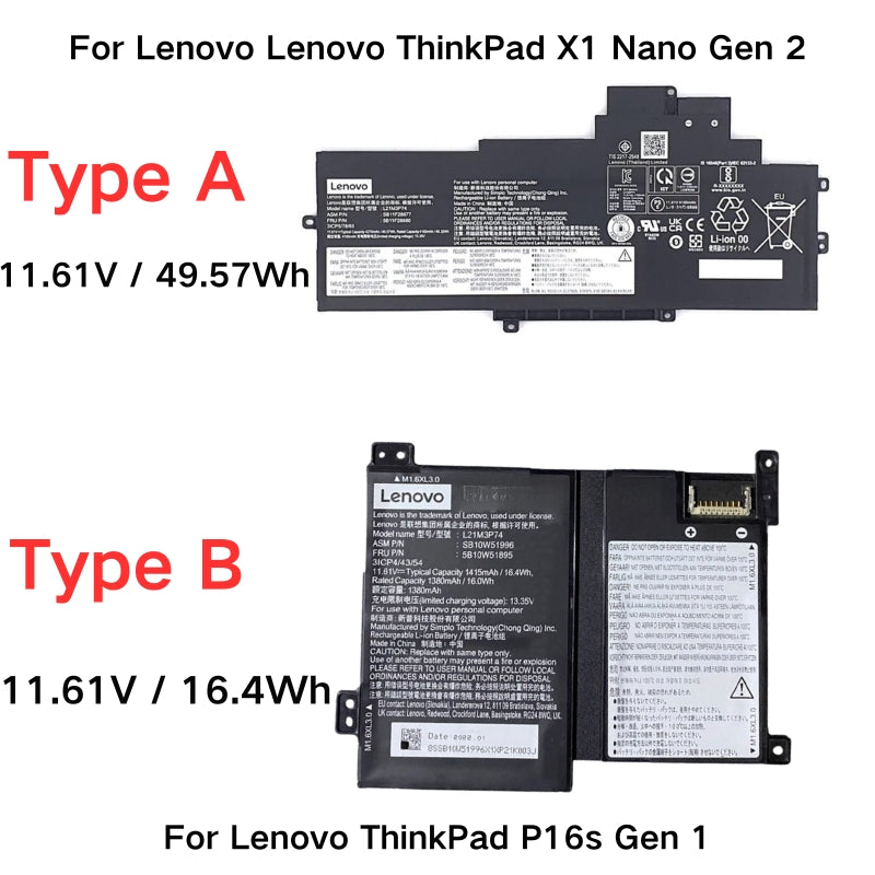 Load image into Gallery viewer, [L21M3P74] Lenovo ThinkPad X1 Nano Gen 2 ThinkPad P16s Gen 1 Series - Replacement Battery - Polar Tech Australia
