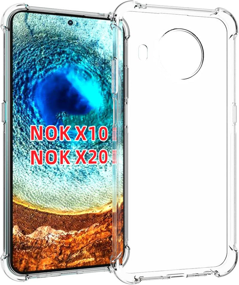 Chargez l&#39;image dans la visionneuse de la galerie, Nokia X10/X20/X100 - AirPillow Cushion Transparent Soft Clear TPU Four Corners Protective Case
