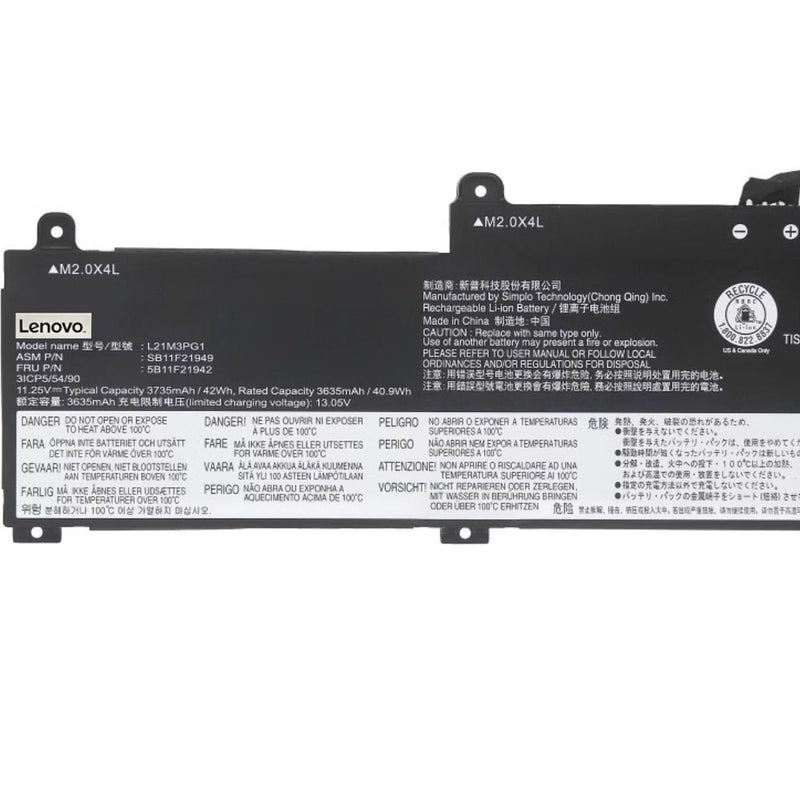 Cargue la imagen en el visor de la galería, [L21M3PG1] Lenovo ThinkPad L14 L15 Gen3 Replacement Battery - Polar Tech Australia
