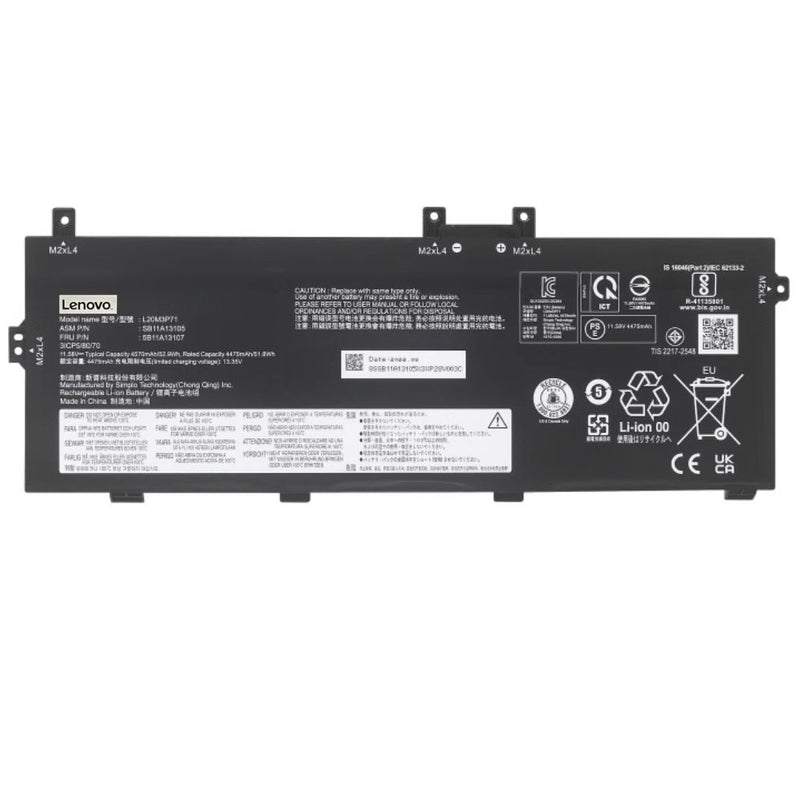 Chargez l&#39;image dans la visionneuse de la galerie, [L20M3P71] Lenovo ThinkPad X13 Yoga GEN 2-20W8000EUK/2-20W8000JEE Replacement Battery - Polar Tech Australia
