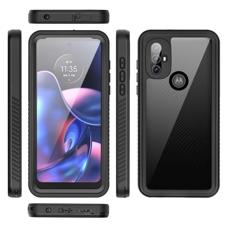 Chargez l&#39;image dans la visionneuse de la galerie, [FS Series] Motorola Moto G Power (2022) Redpepper Full Covered Waterproof Heavy Duty Tough Armor Case
