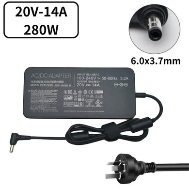 [20V-14A/280W][6.0x3.7] Asus ROG Strix Scar 17 G732 G732LWS-HG059T G732LW-HG056T G732LV-EV051T G732LXS-HG059T ADP-280BB B Laptop AC Power Supply Adapter Charger - Polar Tech Australia