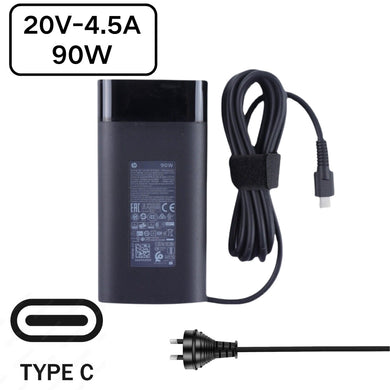 [20V-4.5A/90W][Type-C] HP USB C Laptop AC Wall Travel Fast Quick Charger Travel Adapter