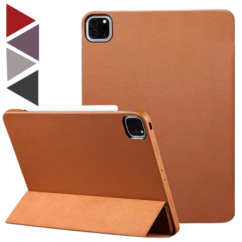 Load image into Gallery viewer, Apple iPad Pro 11-inch 4th Gen (2022) Genuine Leather Full-protection Shockproof Case
