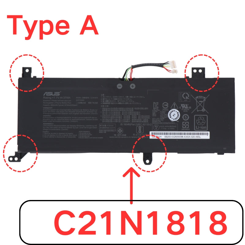 Load image into Gallery viewer, [C21N1818 / C21N1818-1 / C21N1818-2] ASUS VivoBook X412 / X512 / X712 Series - Replacement Battery
