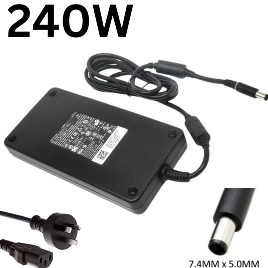 [240W/19.5V-12.3A][7.4*5.0] Dell Alienware X15 R1 M15 M17x M18x & Precision M6600 M6700 M6800 AC Power Adapter Laptop Wall Charger (AU Plug) - Polar Tech Australia