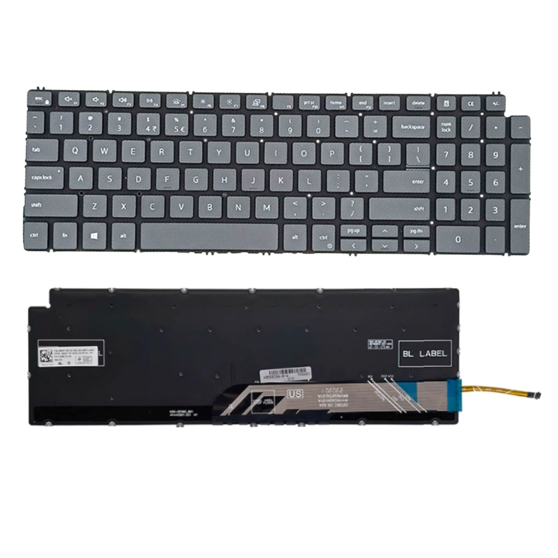 Chargez l&#39;image dans la visionneuse de la galerie, DELL Vostro 15-5590 5501 5502 5591 5594 7500 7501 P83F Series - Laptop Keyboard With Back Light US Layout
