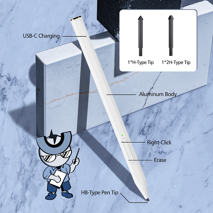 Chargez l&#39;image dans la visionneuse de la galerie, [C581S] Microsoft Surface/ASUS/HP/DELL Windows 11/10 Compatible Stylus Touch Pen - Polar Tech Australia
